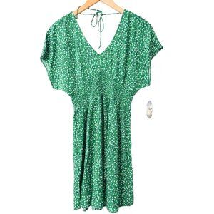 New Green Floral Dress Size S